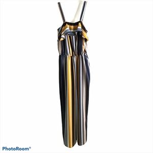 No Boundaries Sleeveless Striped Romper S